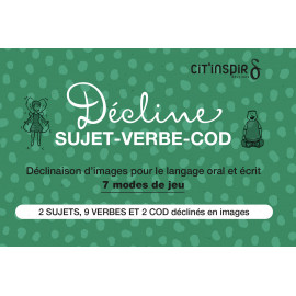 Décline SUJET VERBE COD