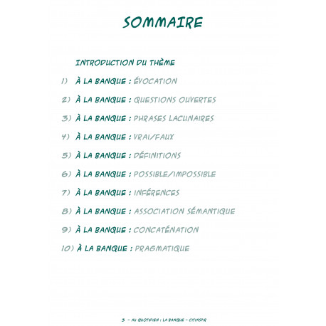 Au quotidien - La banque