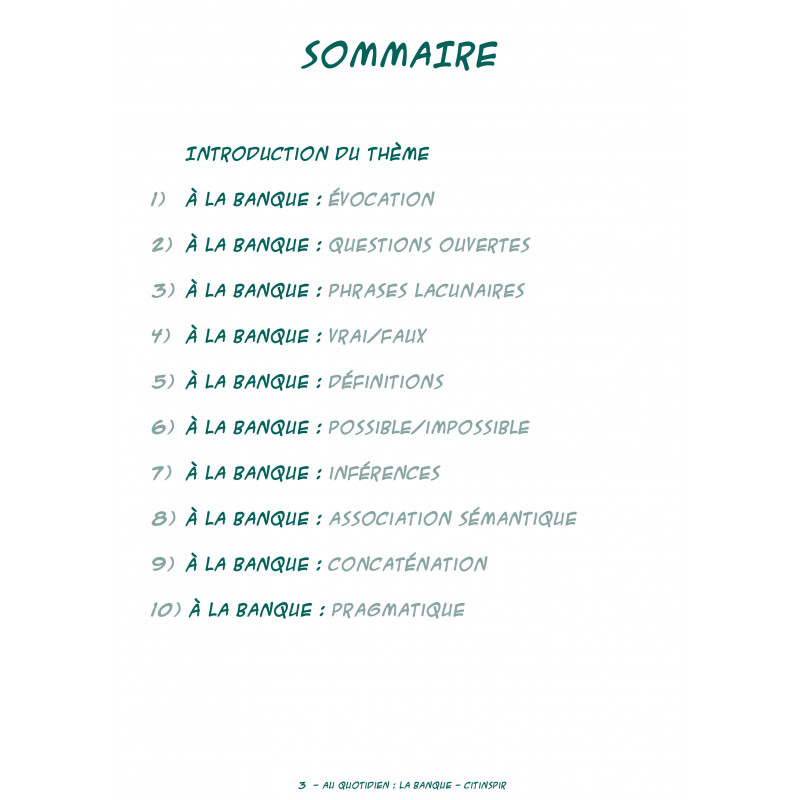 Au quotidien - La banque