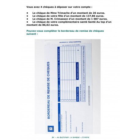 Au quotidien - La banque