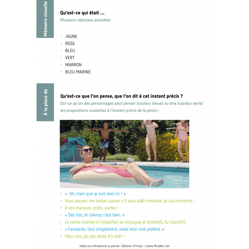 Vidéos en orthophonie, la picine