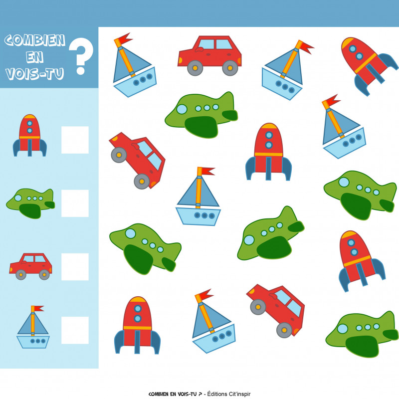 Combien en vois-tu ?