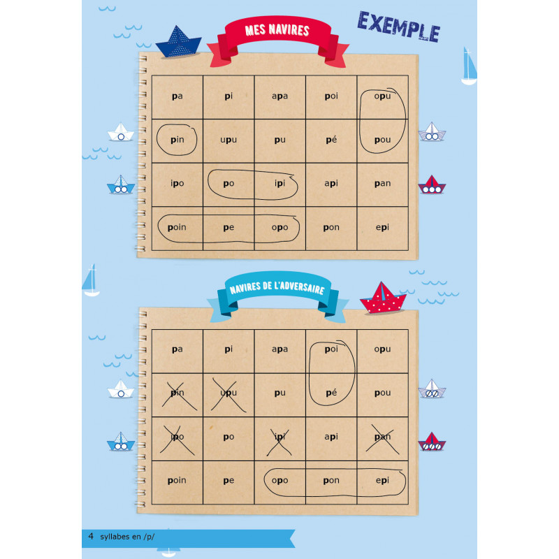 Bataille Navale de la syllabe au mot
