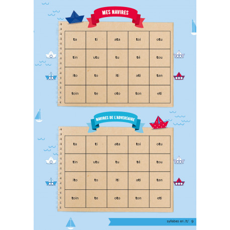 Bataille Navale de la syllabe au mot