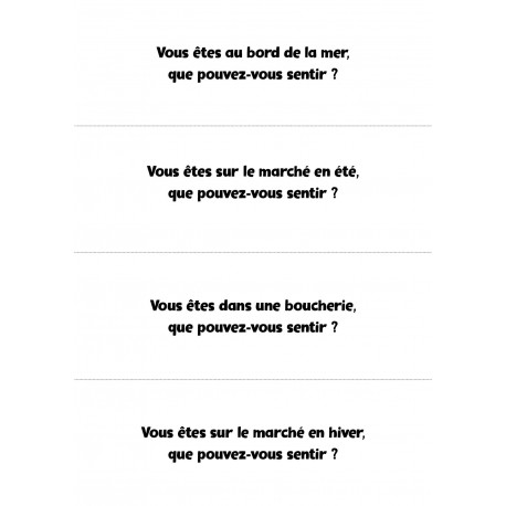 Atelier olfaction - Voyage au pif