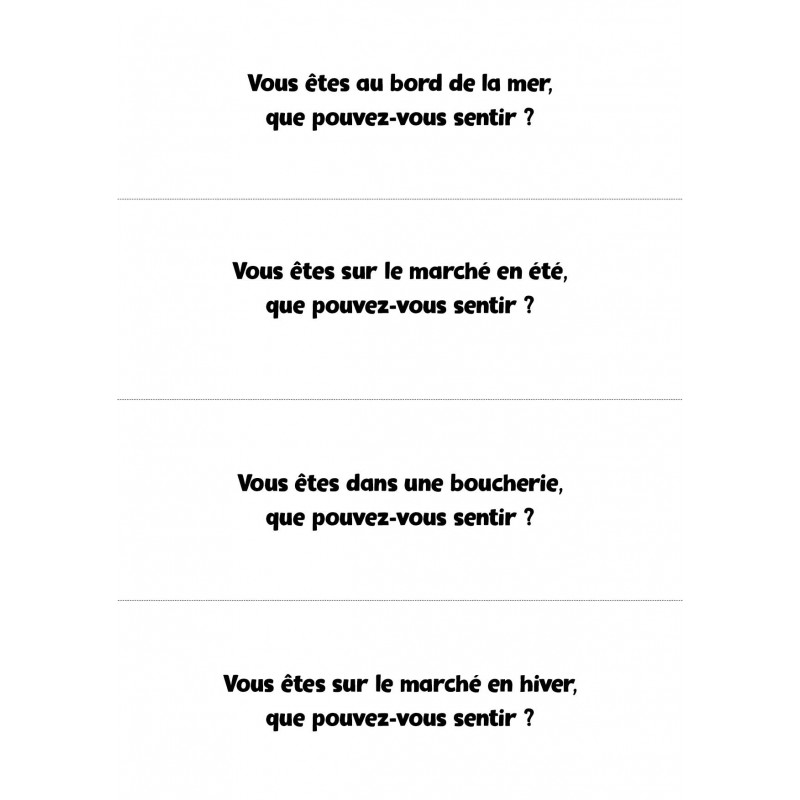 Atelier olfaction - Voyage au pif