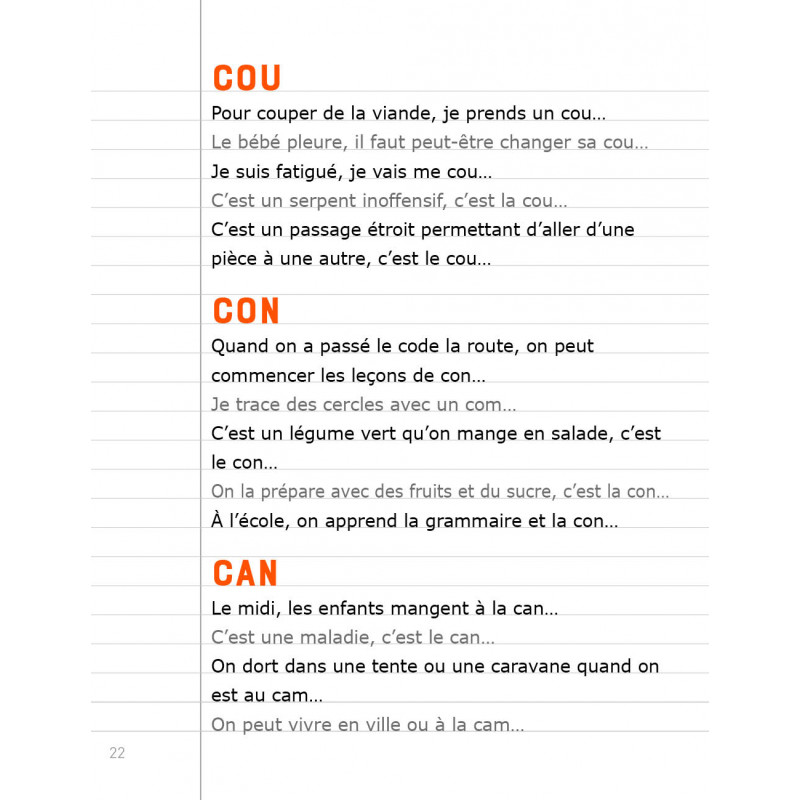 Le mot de la fin de A à K