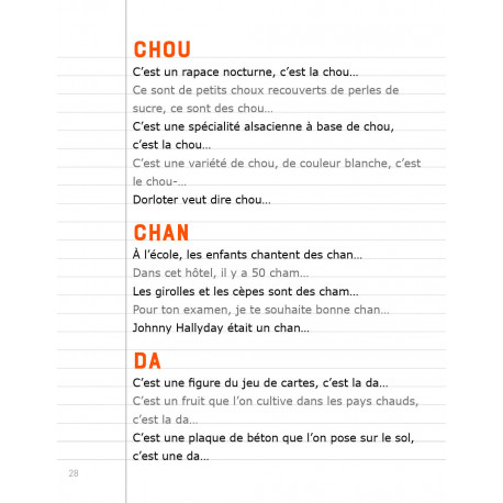 Le mot de la fin de A à K