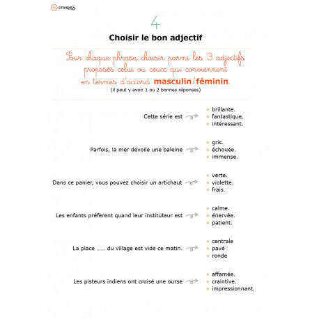 Féminin-masculin / singulier-pluriel