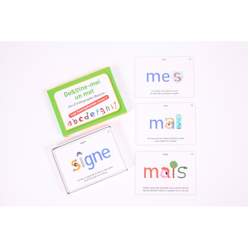 Dessine-moi un mot - les homophones niveau 2