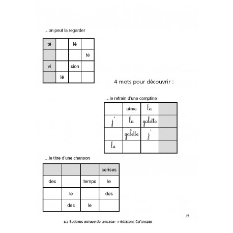113 sudokus autour du langage
