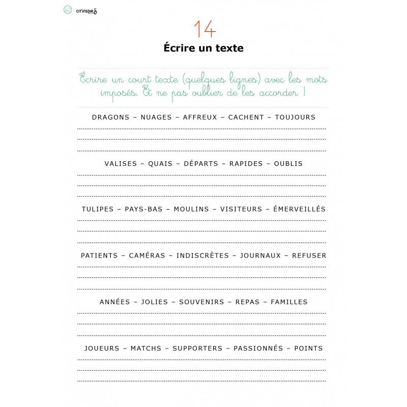 Féminin-masculin / singulier-pluriel