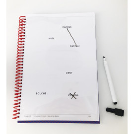 Lot de 5 feuilles transparente effaçables