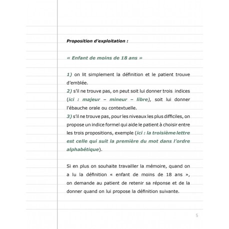 Définitions en rafale