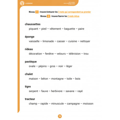 De fil en indice verbal