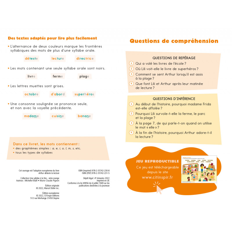 Arthur déteste la lecture