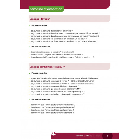 Chronos Tome 2 - La semaine, les mois