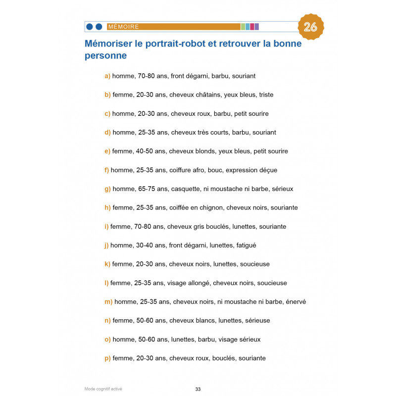 MODE COGNITIF ACTIVÉ - LES GENS