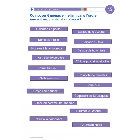 MODE COGNITIF ACTIVÉ - LES LOISIRS