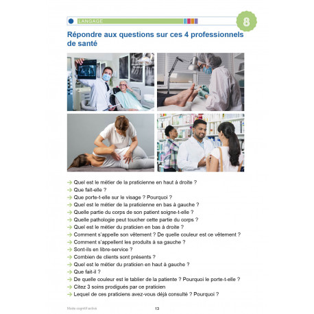 MODE COGNITIF ACTIVÉ - LES METIERS