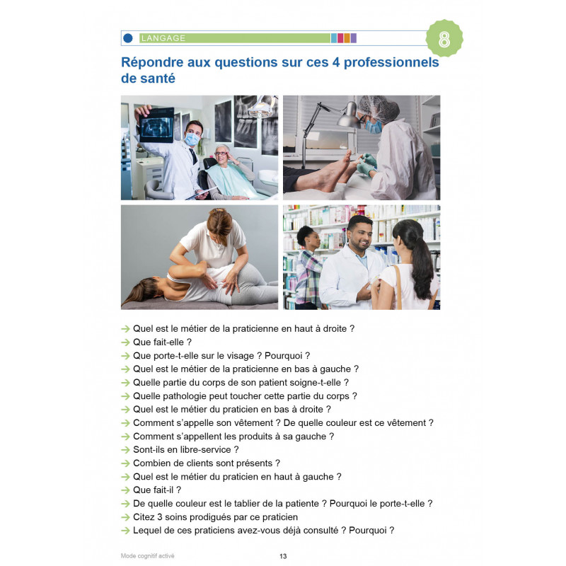 MODE COGNITIF ACTIVÉ - LES METIERS