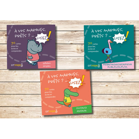 A vos marques, Jeu de 70 cartes GRAPHEME DICONSONANTIQUES