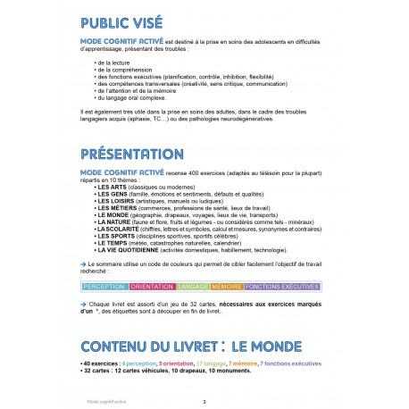 MODE COGNITIF ACTIVÉ - LE MONDE
