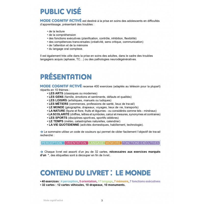 MODE COGNITIF ACTIVÉ - LE MONDE