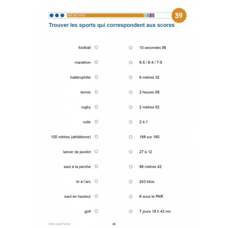MODE COGNITIF ACTIVÉ - La scolarité