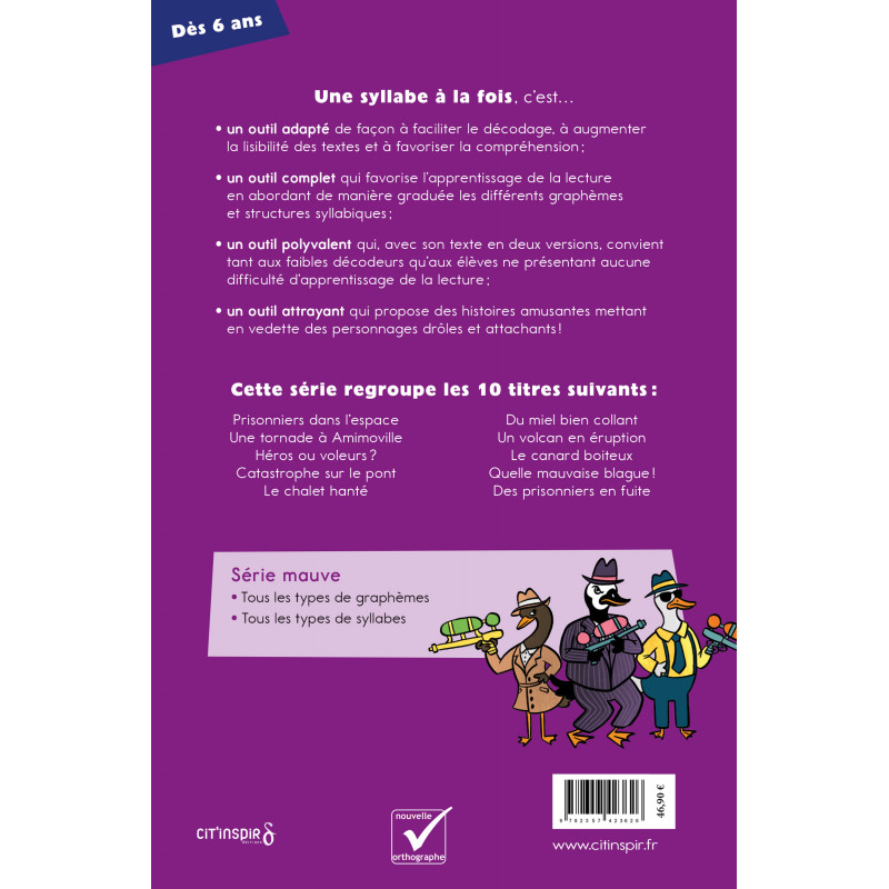 Une syllabe à la fois - Coffret série mauve