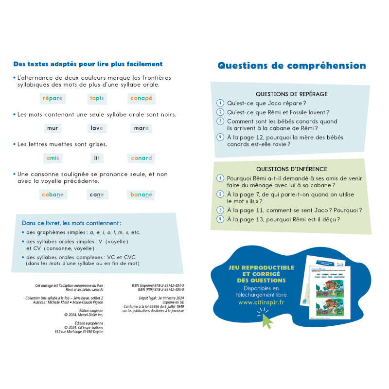 Rémi et les bébés canards