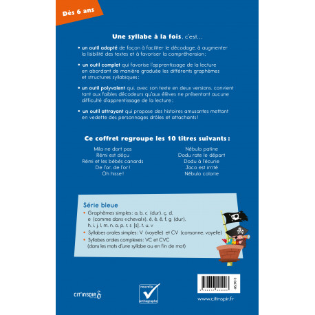 Une syllabe à la fois - Coffret 2 série bleue