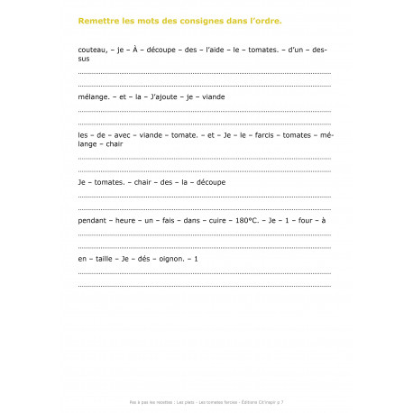 Pas à pas les recettes les entrées