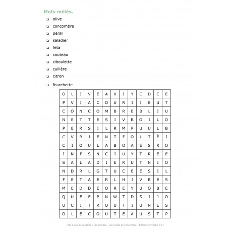 Pas à pas les recettes les entrées