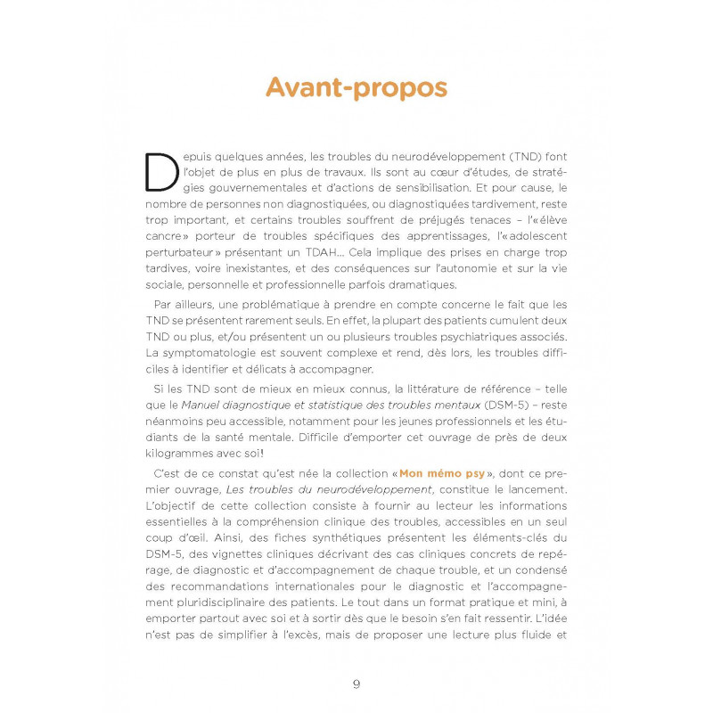 Mon mémo-psy - Les troubles du neurodéveloppement en 50 visuels