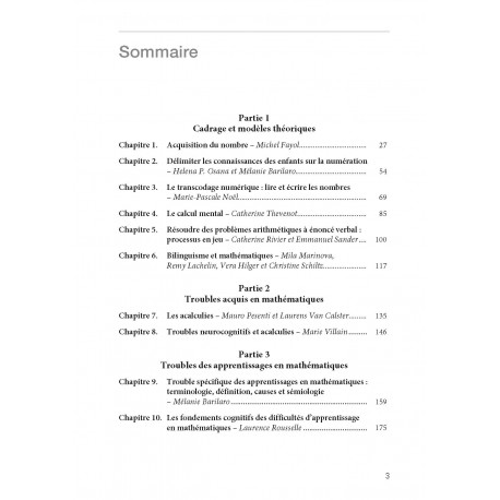 Troubles de la cognition mathématique