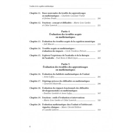 Troubles de la cognition mathématique