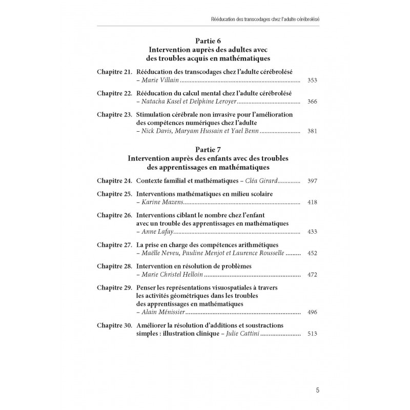 Troubles de la cognition mathématique