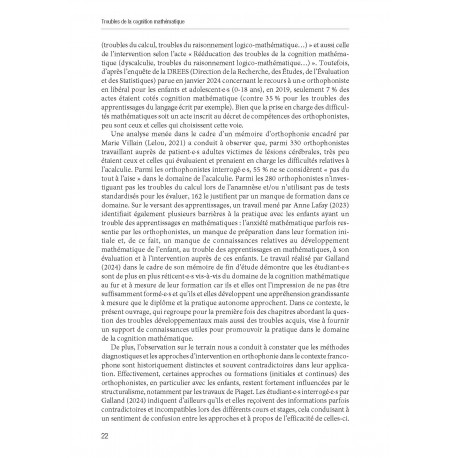 Troubles de la cognition mathématique