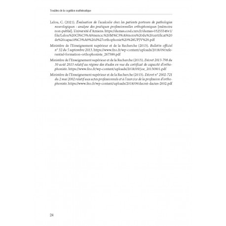 Troubles de la cognition mathématique