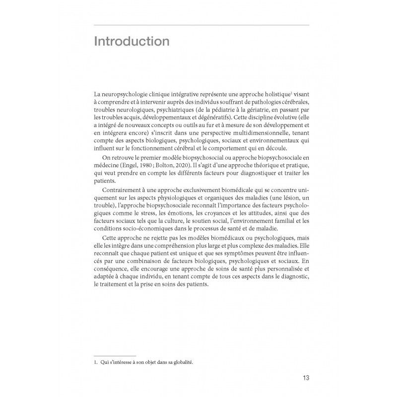 L’approche intégrative en neuropsychologie