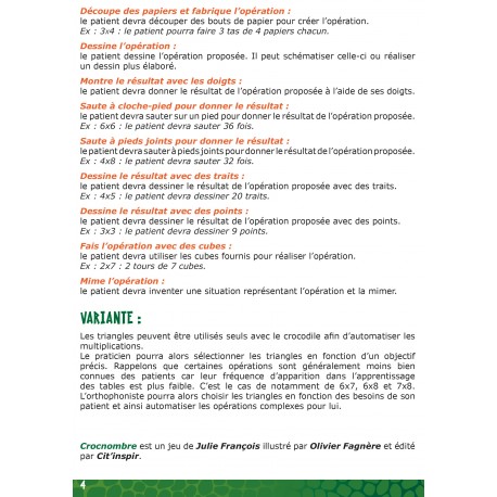 Crocnombre multiplications