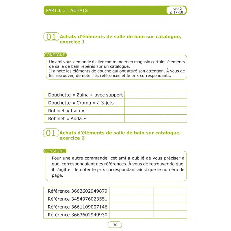 E.C.O exercices de concentration et d'organisation