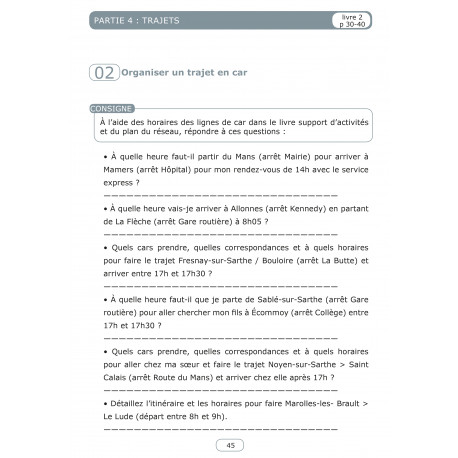 E.C.O exercices de concentration et d'organisation