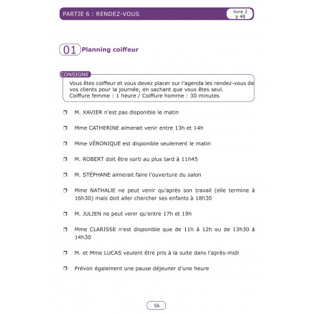 E.C.O exercices de concentration et d'organisation