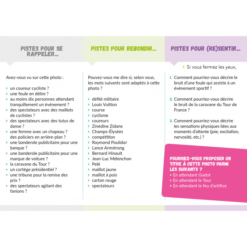 Grandes photos pour parler et cogiter