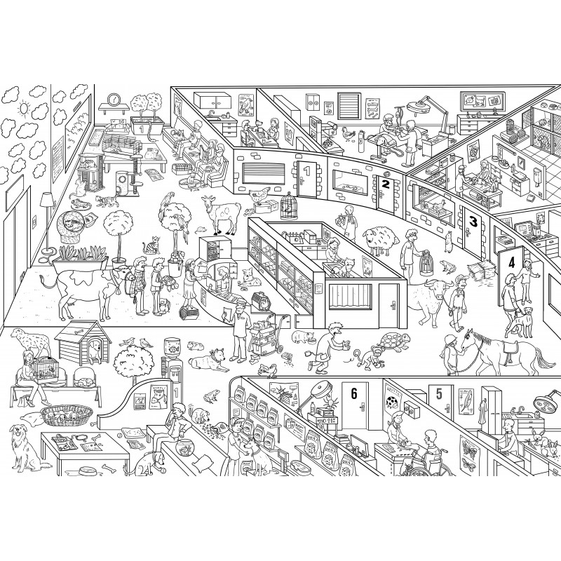 Poster à lire et à colorier