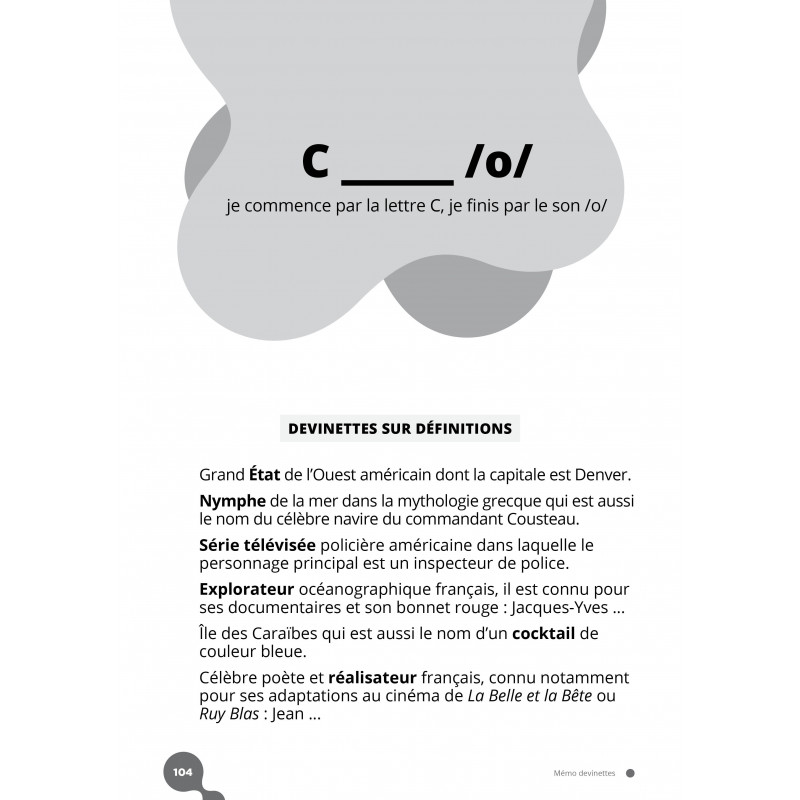 Mémo devinettes